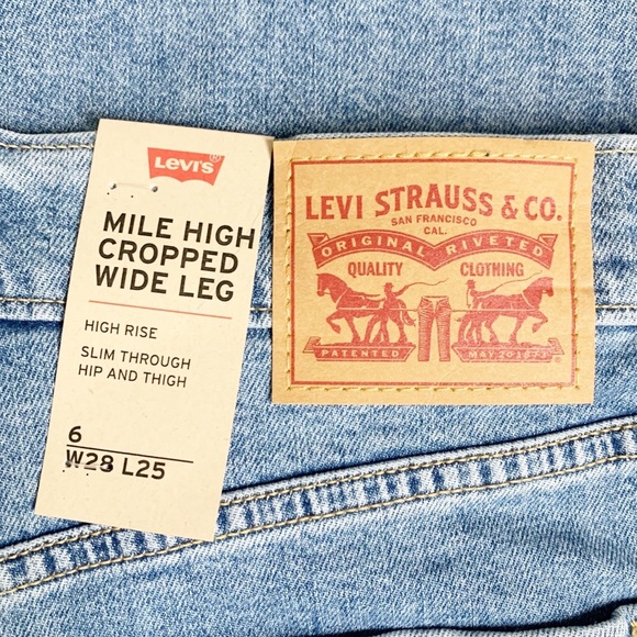 Levi’s Mile High Wide Leg Jeans 28 - Picture 7 of 12